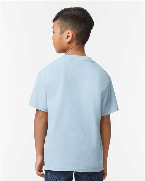 Gildan 65000B, Youth Softstyle Midweight T-shirt, Light Blue