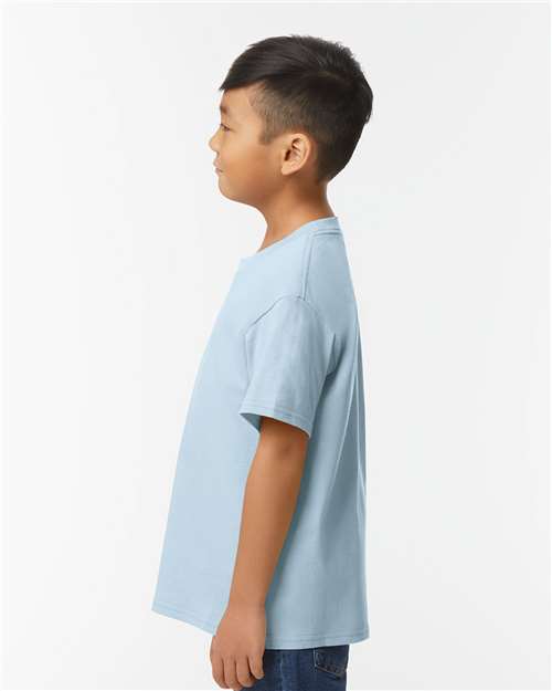 Gildan 11196, 65000b Youth Softstyle Midweight T-shirt, Light Blue
