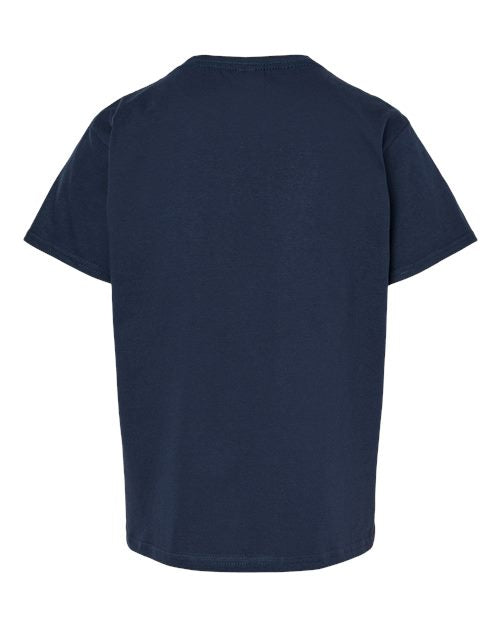 Gildan 65000B, Youth Softstyle Midweight T-shirt, Navy