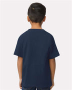 Gildan 11196, 65000b Youth Softstyle Midweight T-shirt, Navy