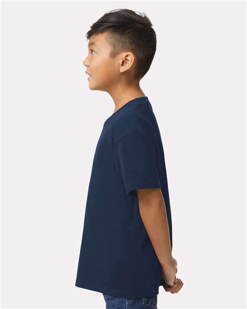 Gildan 11196, 65000b Youth Softstyle Midweight T-shirt, Navy