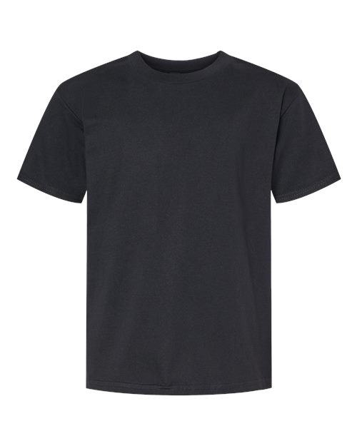 Gildan 11196, 65000b Youth Softstyle Midweight T-shirt, Pitch Black