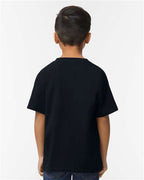 Gildan 65000B, Youth Softstyle Midweight T-shirt, Pitch Black