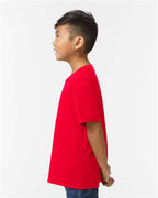 Gildan 11196, 65000b Youth Softstyle Midweight T-shirt, Red