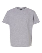 Gildan 11196, 65000b Youth Softstyle Midweight T-shirt, Sport Grey