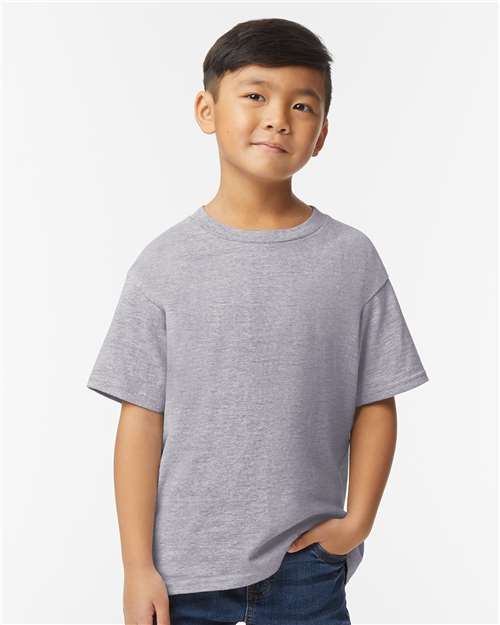 Gildan 11196, 65000b Youth Softstyle Midweight T-shirt, Sport Grey