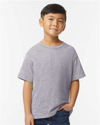 Gildan 11196, 65000b Youth Softstyle Midweight T-shirt, Sport Grey