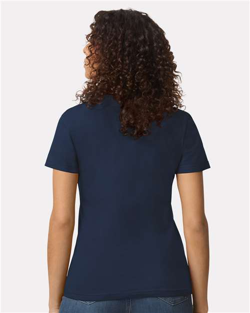 Gildan 65000L, Women's Softstyle Midweight T-shirt, Navy