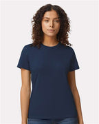 Gildan 65000L, Women's Softstyle Midweight T-shirt, Navy