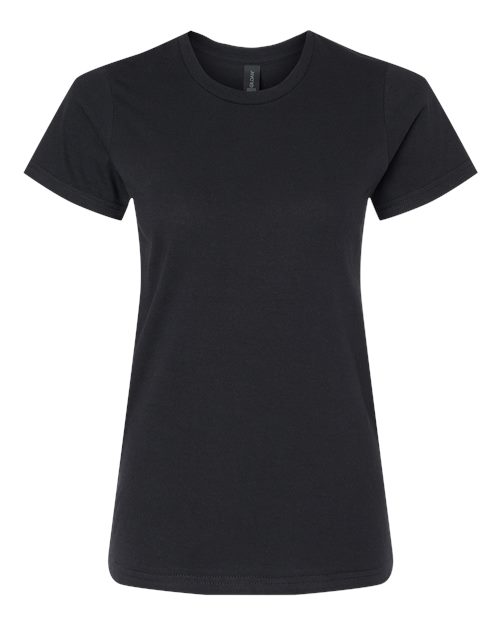 Gildan 11197, 65000l Women's Softstyle Midweight T-shirt, Pitch Black
