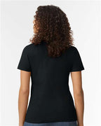 Gildan 11197, 65000l Women's Softstyle Midweight T-shirt, Pitch Black