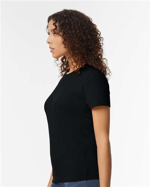 Gildan 11197, 65000l Women's Softstyle Midweight T-shirt, Pitch Black