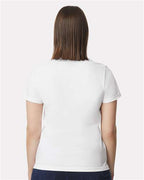 Gildan 65000L, Women's Softstyle Midweight T-shirt, White