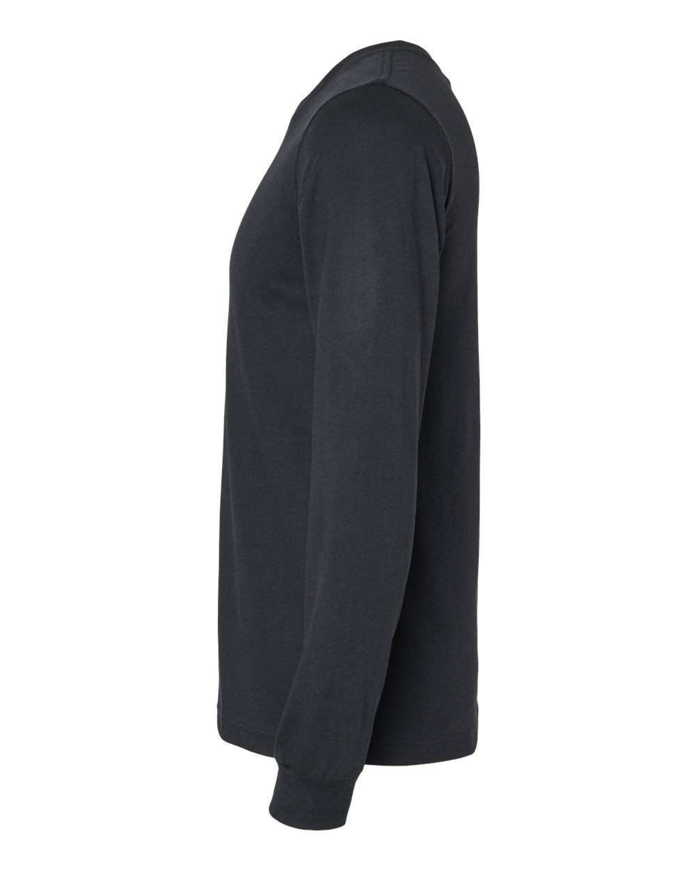 BELLA + CANVAS 3501CVC, T-Shirts - Long Sleeve, Solid Black Blend