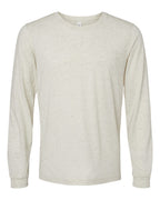 BELLA + CANVAS 3513, T-Shirts - Long Sleeve, Oatmeal Triblend