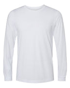 BELLA + CANVAS 3513, T-Shirts - Long Sleeve, Solid White Triblend