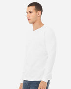BELLA + CANVAS 3513, T-Shirts - Long Sleeve, Solid White Triblend