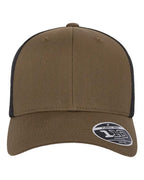 Flexfit 110M, 8128 110 Mesh-back Cap, Coyote Brown/ Black