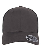 Flexfit 110M, 8128 110 Mesh-back Cap, Charcoal/ Black