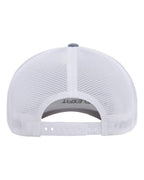 Flexfit 110M, 8128 110 Mesh-back Cap, Heather Grey/ White