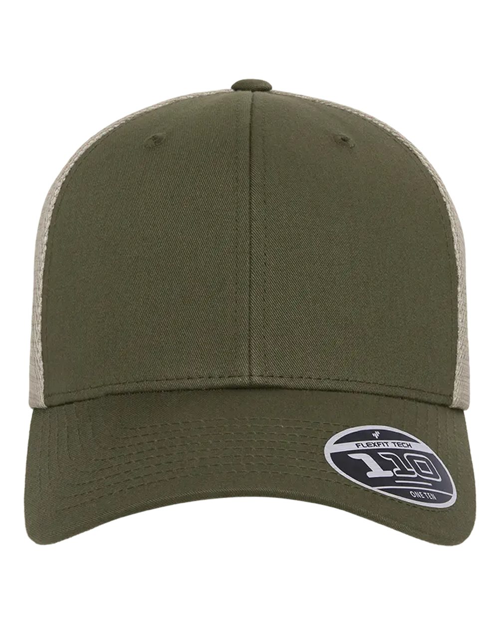 Flexfit 110M, 8128 110 Mesh-back Cap, Olive/ Khaki