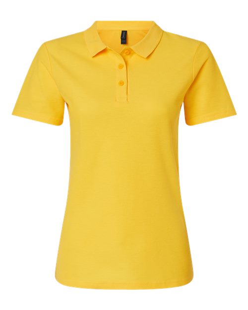 Gildan 11195, 64800l Women's Softstyle Pique Polo, Daisy