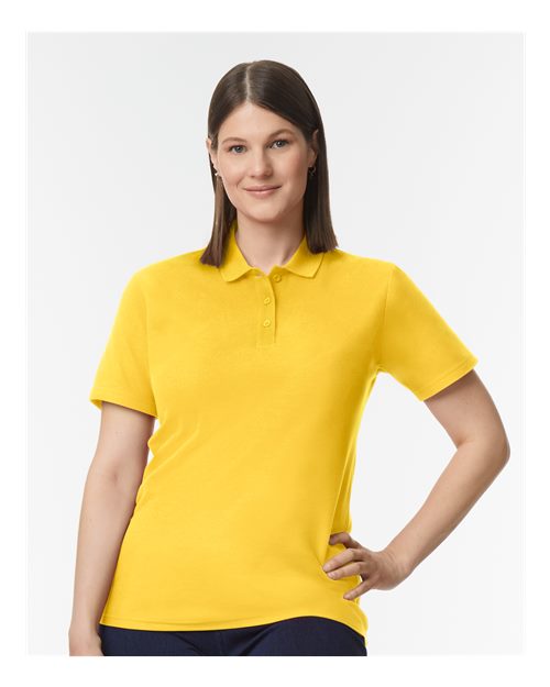 Gildan 11195, 64800l Women's Softstyle Pique Polo, Daisy