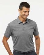 Adidas A582, Men's Heathered Polo, Black Melange