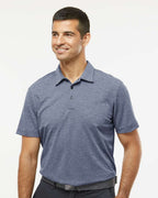 Adidas A582, Men's Heathered Polo, Collegiate Navy Melange