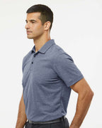Adidas A582, Men's Heathered Polo, Collegiate Navy Melange