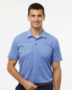 Adidas A582, Men's Heathered Polo, Collegiate Royal Melange