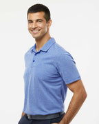 Adidas A582, Men's Heathered Polo, Collegiate Royal Melange