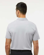 Adidas A582, Men's Heathered Polo, Grey Two Melange