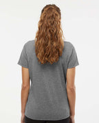 Adidas A583, Women's Heathered Polo, Black Melange