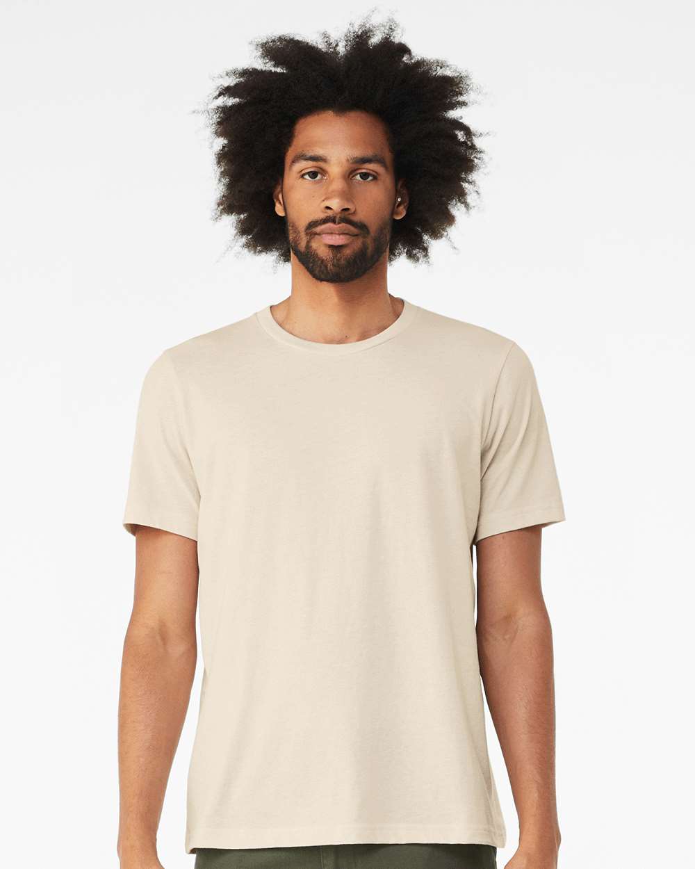 BELLA + CANVAS 3001CVC, T-Shirts - Premium, Heather Oatmeal