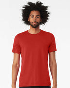 BELLA + CANVAS 3001CVC, T-Shirts - Premium, Solid Red Blend