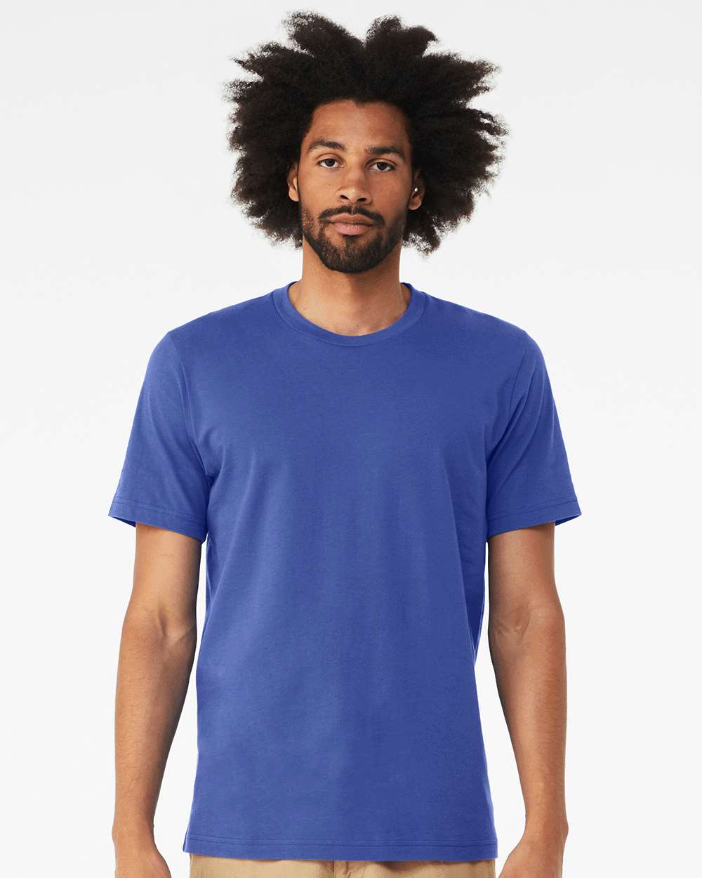 BELLA + CANVAS 3001CVC, T-Shirts - Premium, Solid True Royal Blend