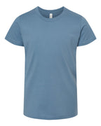 BELLA + CANVAS 3001Y, T-Shirts - Premium, Steel Blue