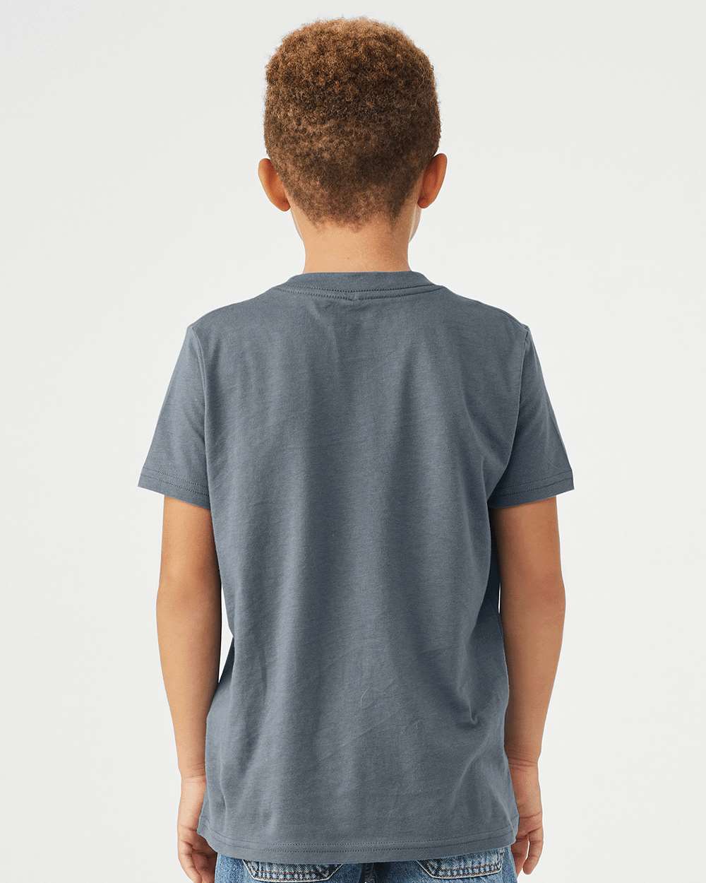 BELLA + CANVAS 3001Y, T-Shirts - Premium, Steel Blue
