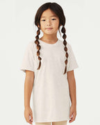 BELLA + CANVAS 3413Y, T-Shirts - Premium, Oatmeal Triblend