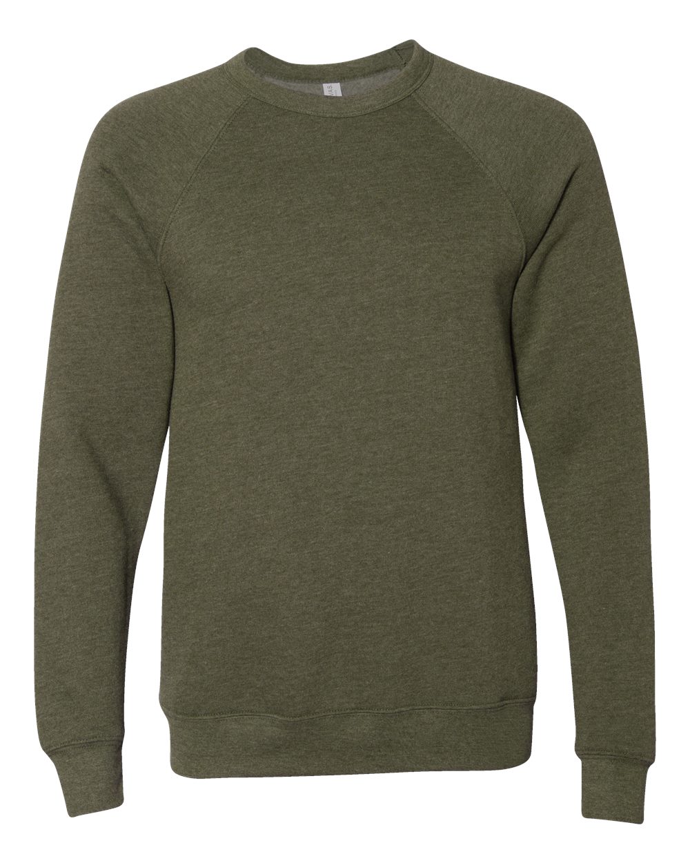 BELLA + CANVAS 3901, Fleece - Premium - Crew, Heather Olive