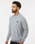 Adidas A586, Men's Terry Loop Crewneck Sweatshirt, Grey Three