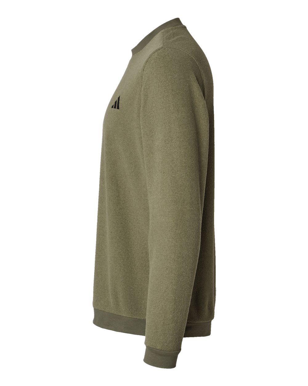Adidas A586, Men's Terry Loop Crewneck Sweatshirt, Olive Strata