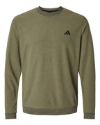 Adidas A586, Men's Terry Loop Crewneck Sweatshirt, Olive Strata