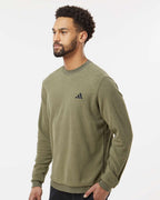 Adidas A586, Men's Terry Loop Crewneck Sweatshirt, Olive Strata
