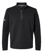 Adidas A588, Men's Spacer Quarter-zip Pullover, Black
