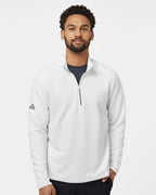 Adidas A588, Men's Spacer Quarter-zip Pullover, Core White