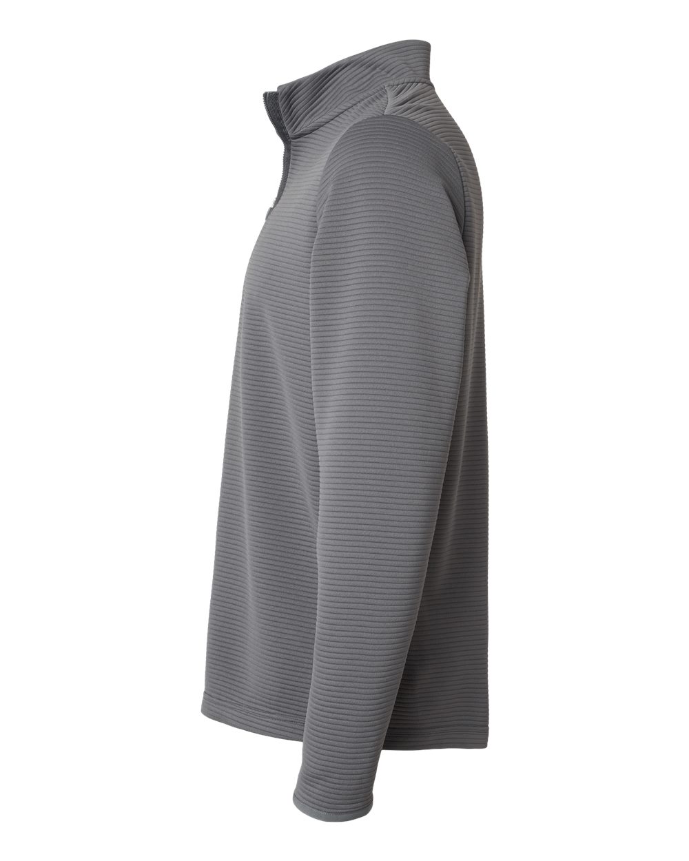 Adidas A588, Men's Spacer Quarter-zip Pullover, Grey Five