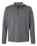 Adidas A588, Men's Spacer Quarter-zip Pullover, Grey Five
