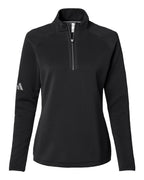 Adidas A589, Women's Spacer Quarter-zip Pullover, Black
